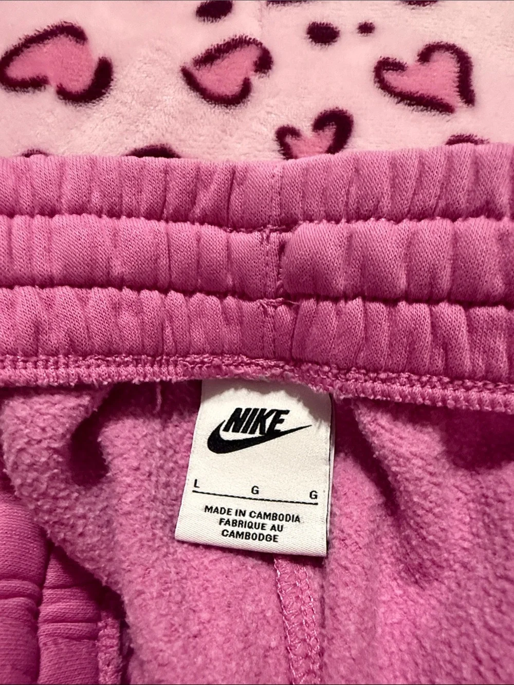 Nike Pink Girls' Fleece Joggers